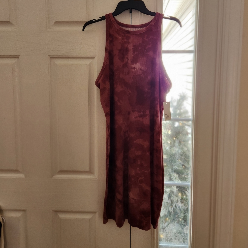 So Burgundy Jersey Dress
